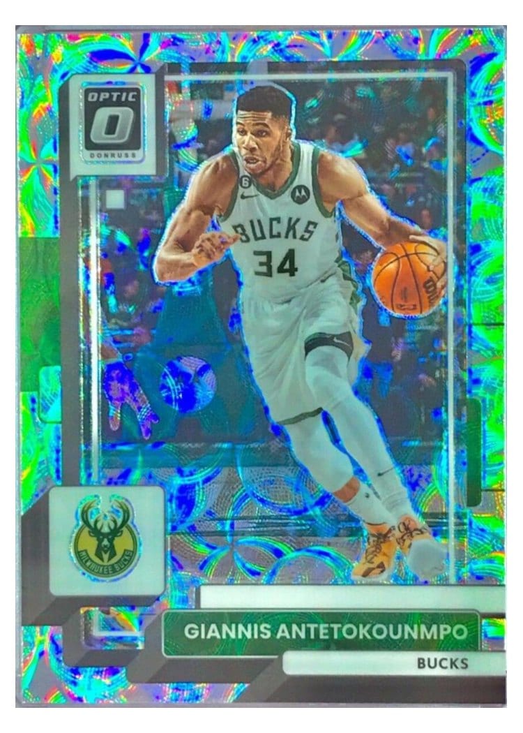2022-23 Donruss Optic Base Set Giannis Antetokounmpo Premium Box Set #75 card