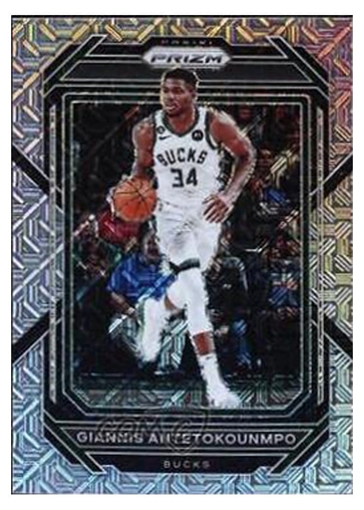 2022-23 Panini Prizm Base Set Giannis Antetokounmpo #96 card