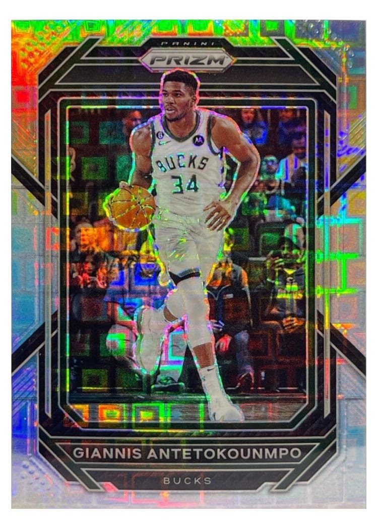 2022-23 Panini Prizm Base Set Giannis Antetokounmpo #96 card