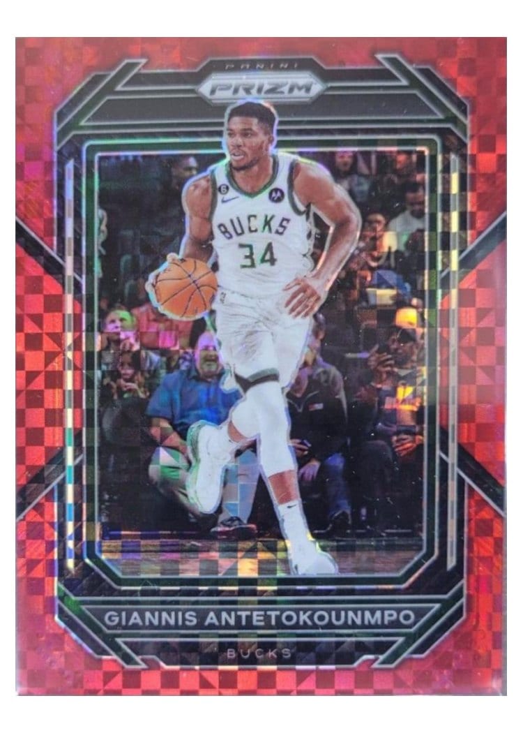 2022-23 Panini Prizm Base Set Giannis Antetokounmpo #96 card