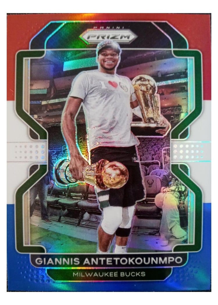 2022-23 Panini Prizm Base Set Giannis Antetokounmpo #96 card