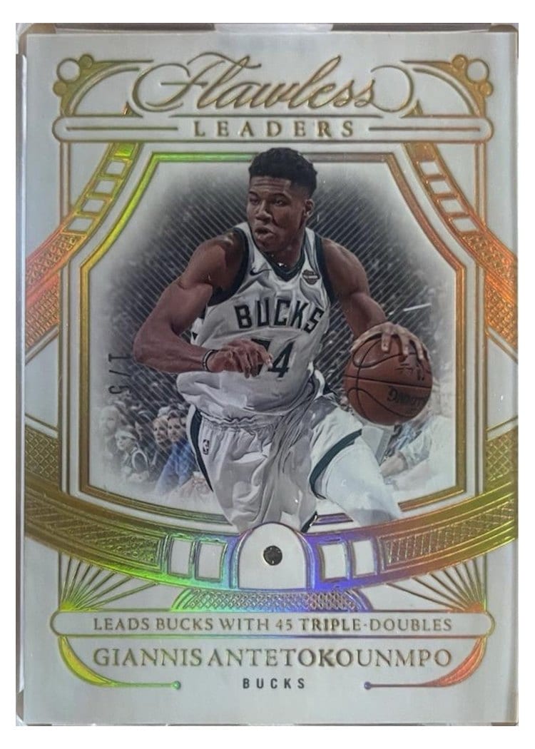 2023-24 Panini Flawless Flawless Leaders Giannis Antetokounmpo #156