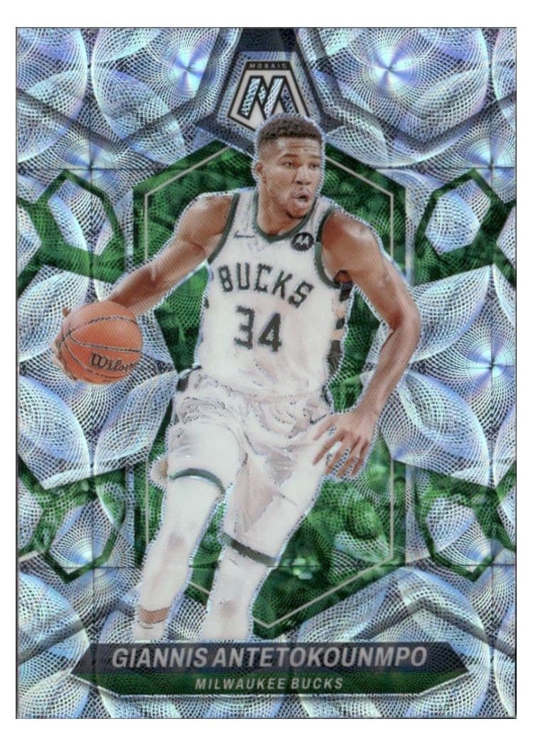 2023-24 Panini Mosaic Base Set Giannis Antetokounmpo #77 card