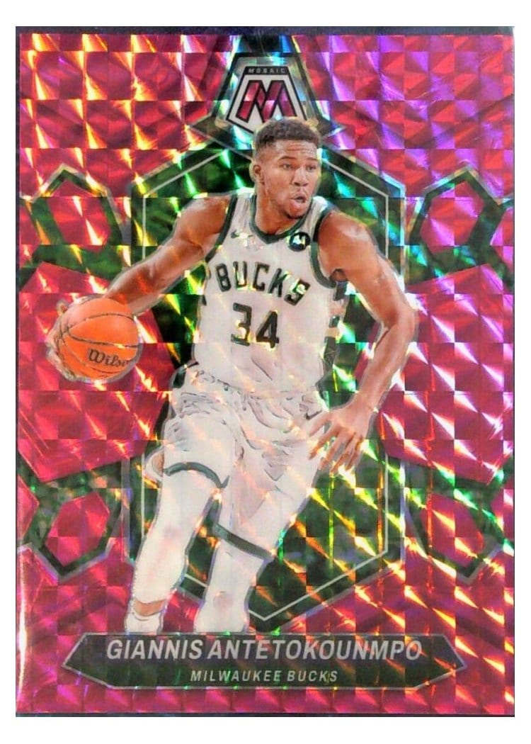 2023-24 Panini Mosaic Base Set Giannis Antetokounmpo #77 card