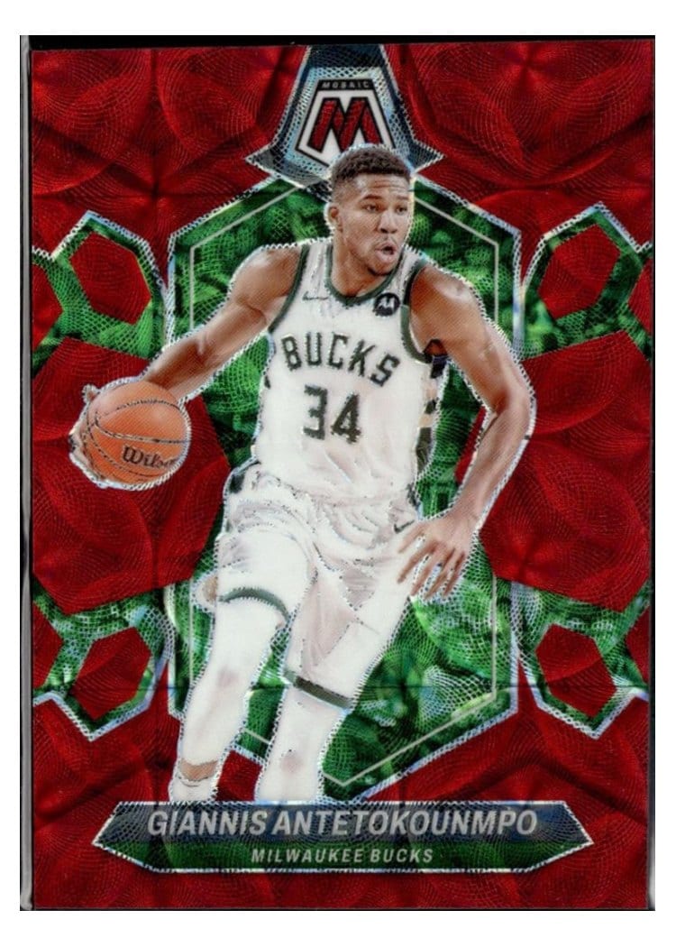 2023-24 Panini Mosaic Base Set Giannis Antetokounmpo #77 card