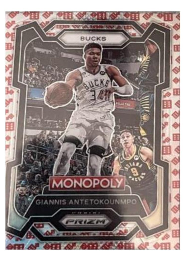 2023-24 Panini Prizm Monopoly Base Set Giannis Antetokounmpo #49 card