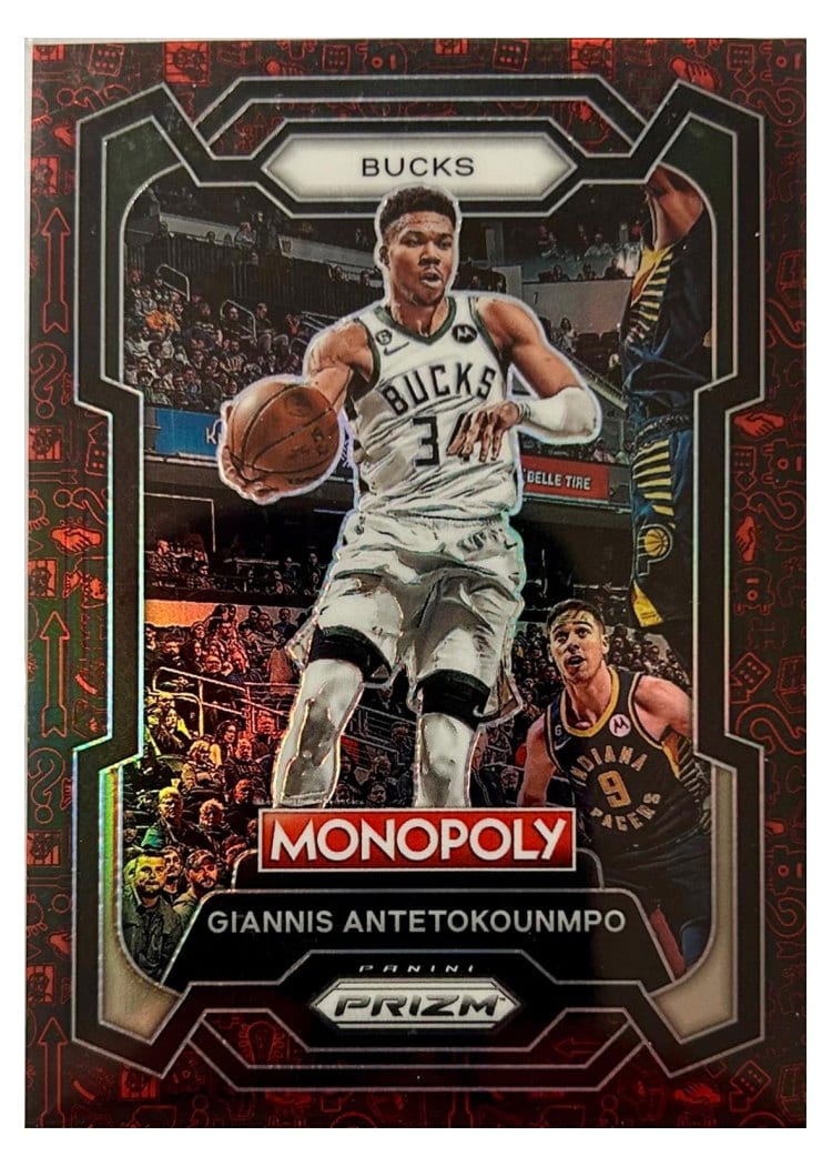 2023-24 Panini Prizm Monopoly Base Set Giannis Antetokounmpo #49 card