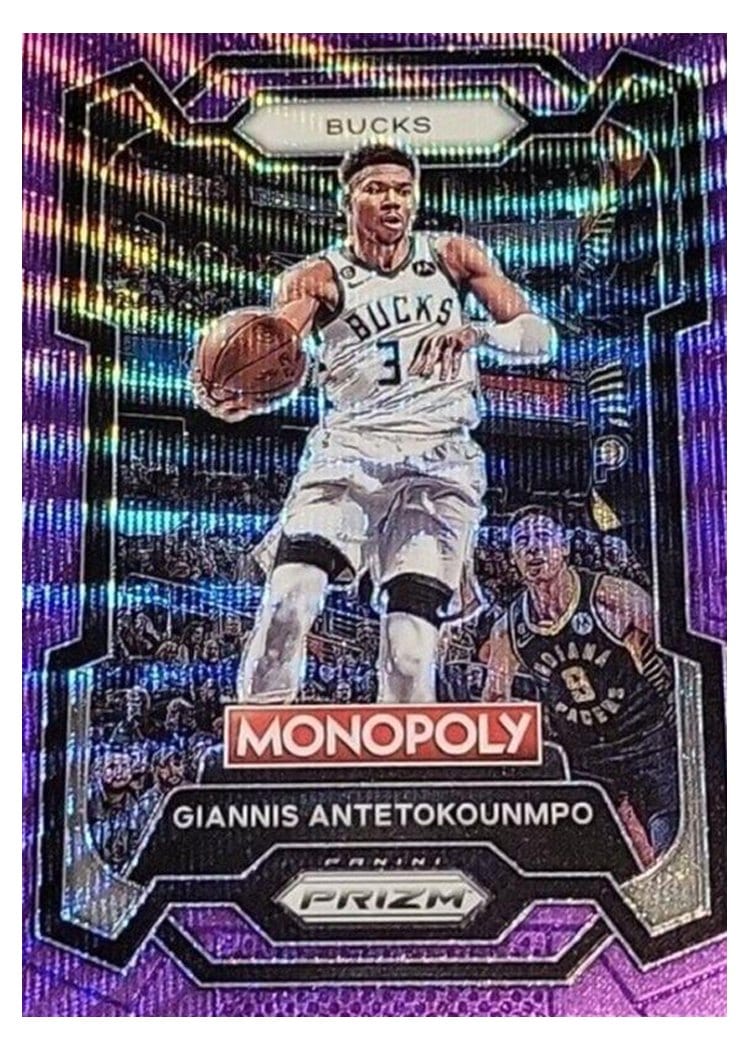 2023-24 Panini Prizm Monopoly Base Set Giannis Antetokounmpo #49 card