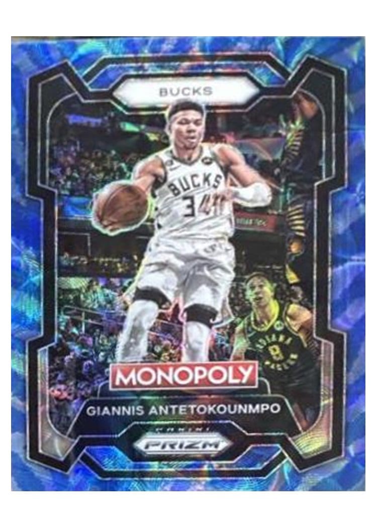 2023-24 Panini Prizm Monopoly Base Set Giannis Antetokounmpo #49 card