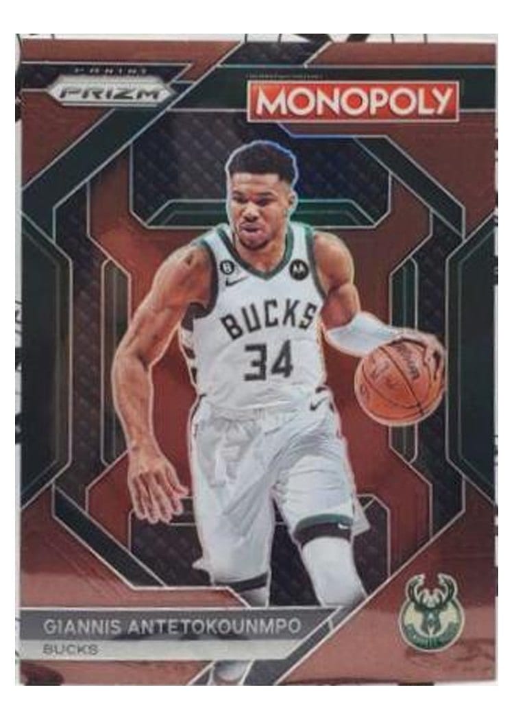 2023-24 Panini Prizm Monopoly Base Set Giannis Antetokounmpo #49 card