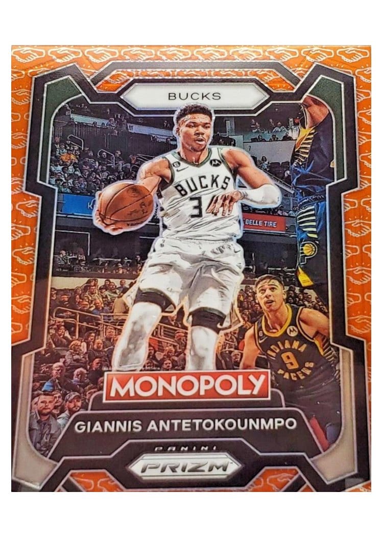 2023-24 Panini Prizm Monopoly Base Set Giannis Antetokounmpo #49 card