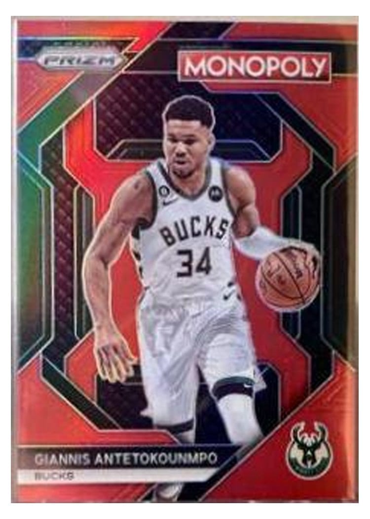 2023-24 Panini Prizm Monopoly Base Set Giannis Antetokounmpo #49 card