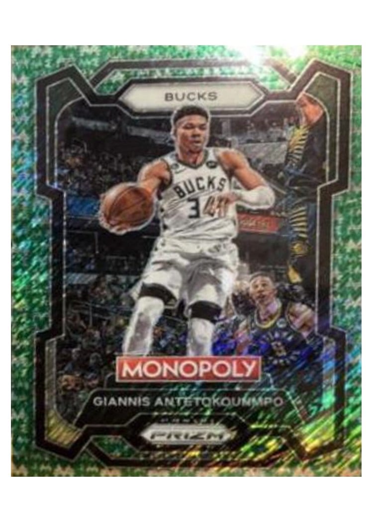 2023-24 Panini Prizm Monopoly Base Set Giannis Antetokounmpo #49 card