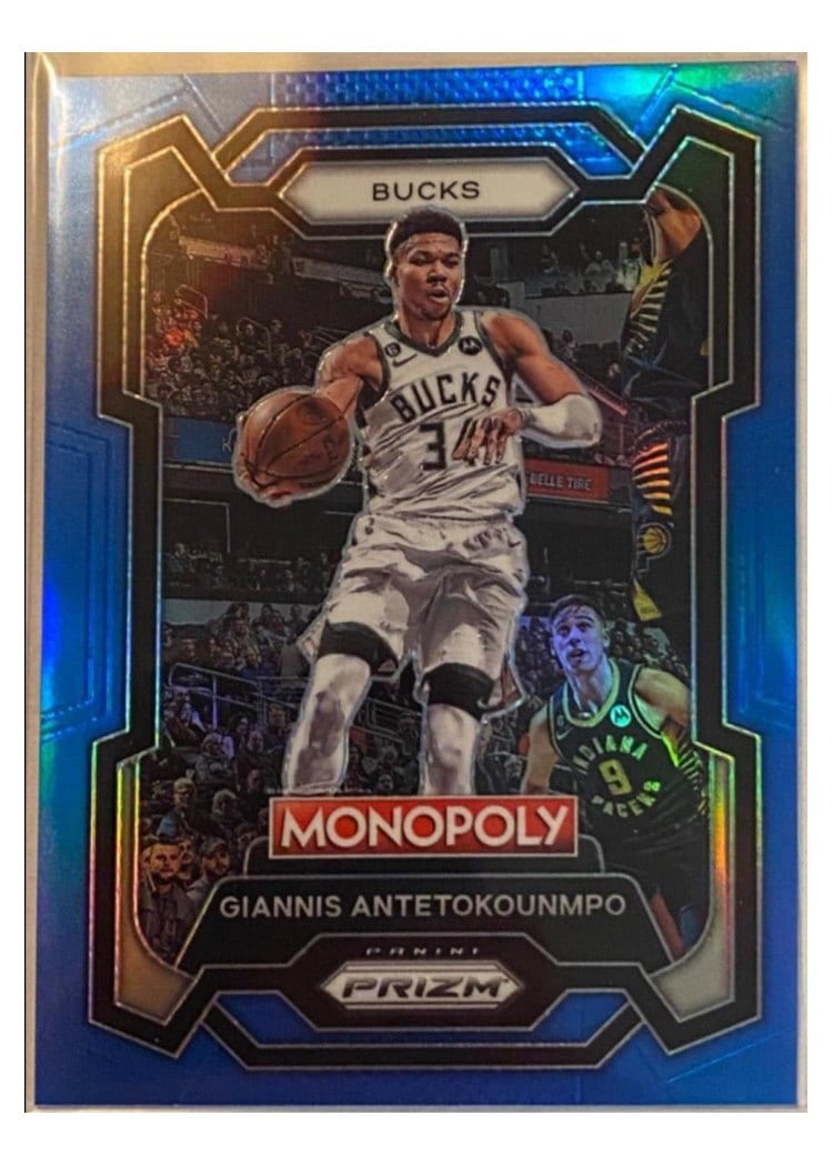 2023-24 Panini Prizm Monopoly Base Set Giannis Antetokounmpo #49 card