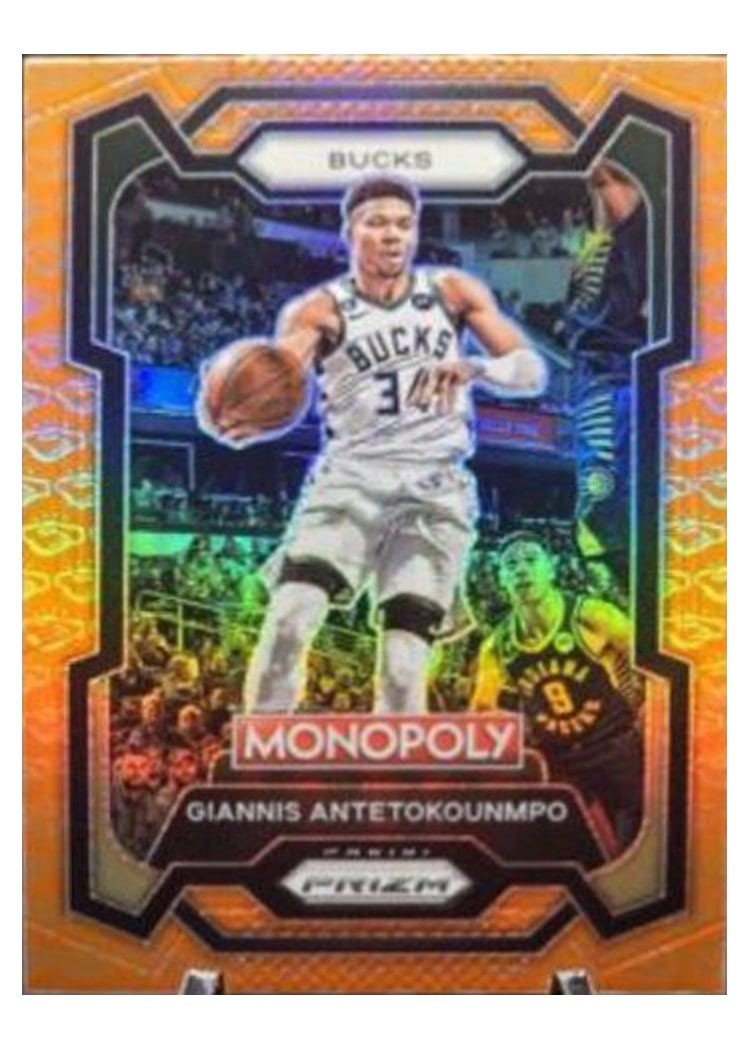 2023-24 Panini Prizm Monopoly Base Set Giannis Antetokounmpo #49 card