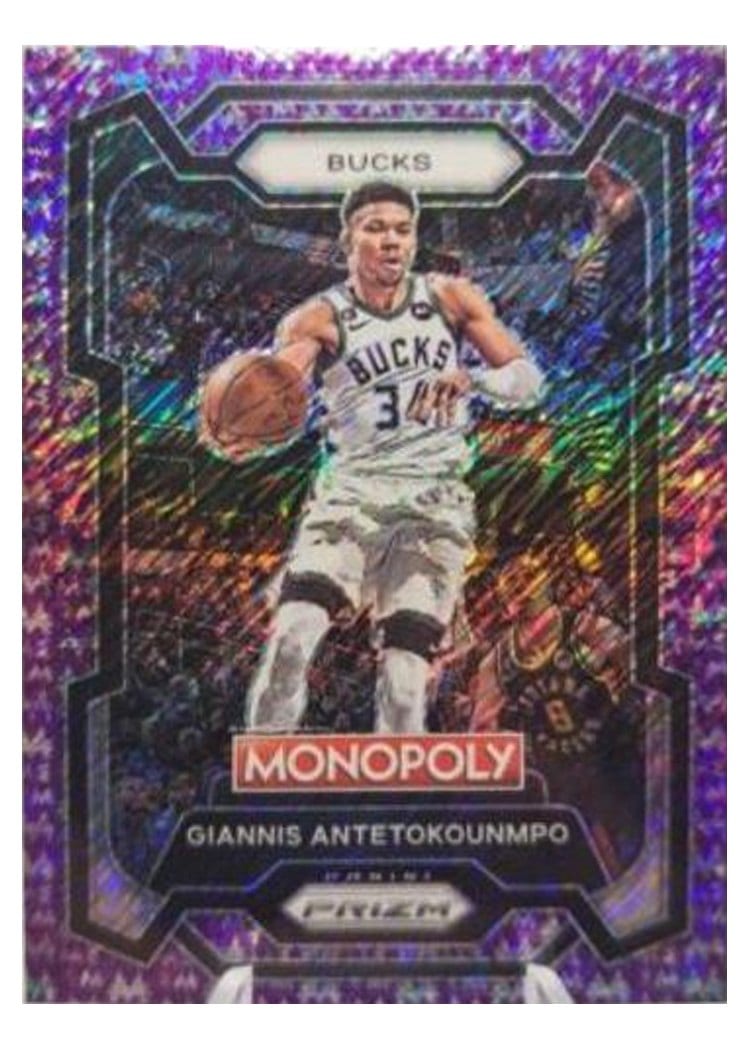 2023-24 Panini Prizm Monopoly Base Set Giannis Antetokounmpo #49 card