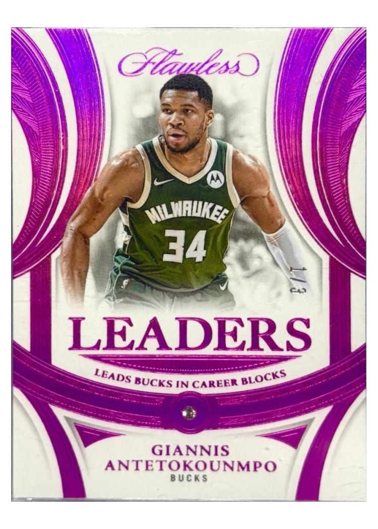 2024-25 Panini Flawless Base Gems Giannis Antetokounmpo #158 card