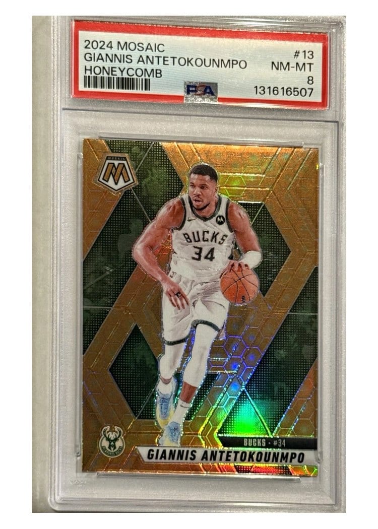 2024-25 Panini Mosaic Base Set Giannis Antetokounmpo #13 card