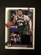 2025-26 Topps Flagship Real One Relics Giannis Antetokounmpo #FRO-GA card