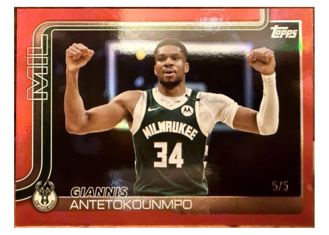 2025 Topps Giannis Antetokounmpo #54 card