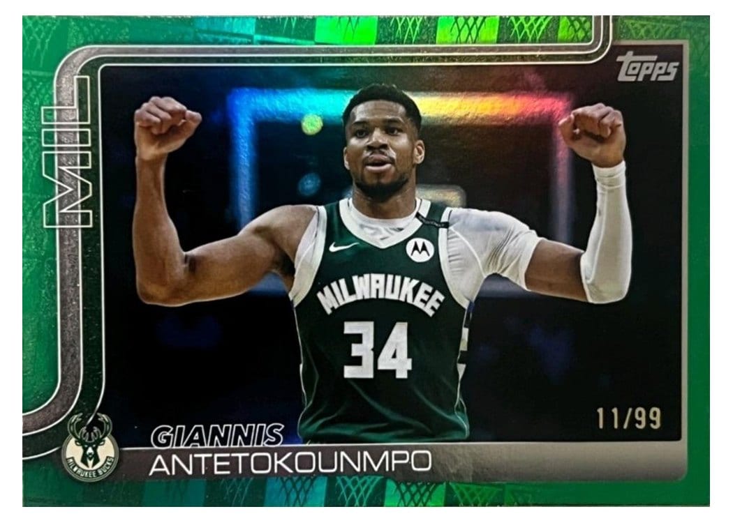 2025 Topps Giannis Antetokounmpo #54 card