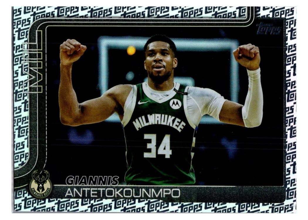 2025 Topps Giannis Antetokounmpo Topps Foil Pattern #54 card