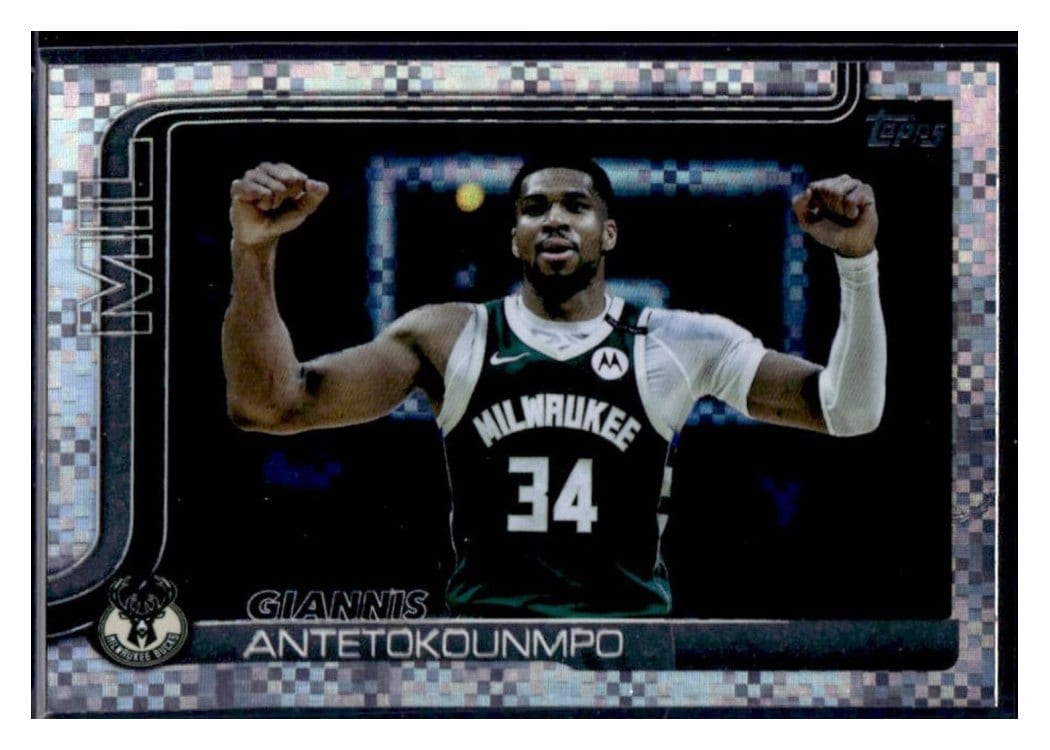 2025 Topps Giannis Antetokounmpo #54 card