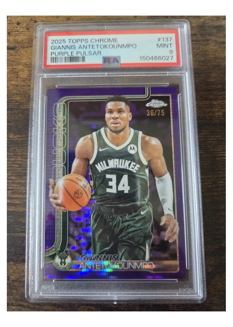 2025 Topps Chrome Giannis Antetokounmpo #137 card