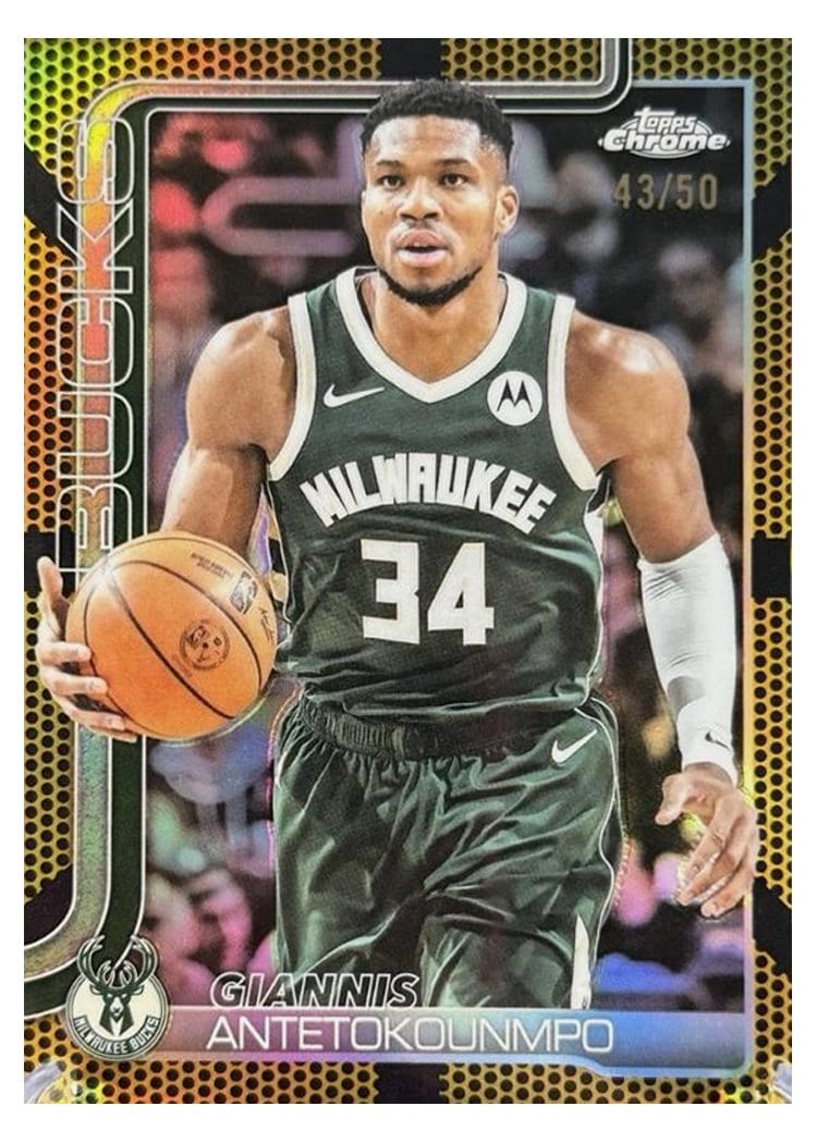 2025 Topps Chrome Giannis Antetokounmpo #137 card