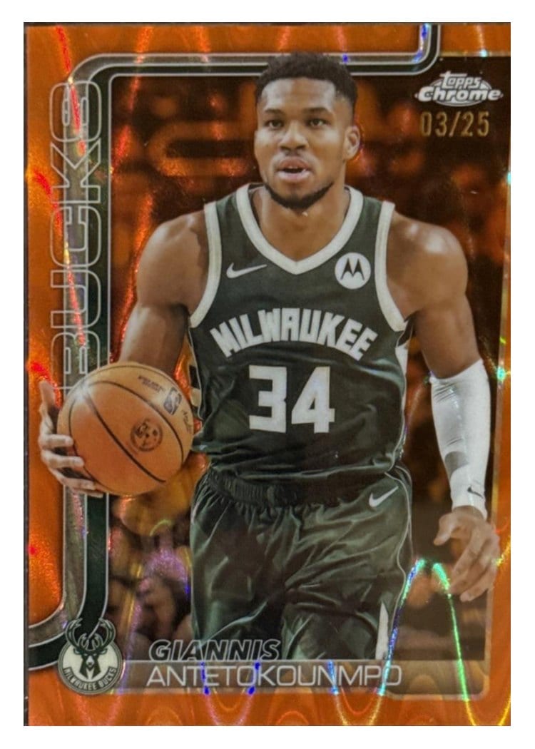 2025 Topps Chrome Giannis Antetokounmpo #137 card