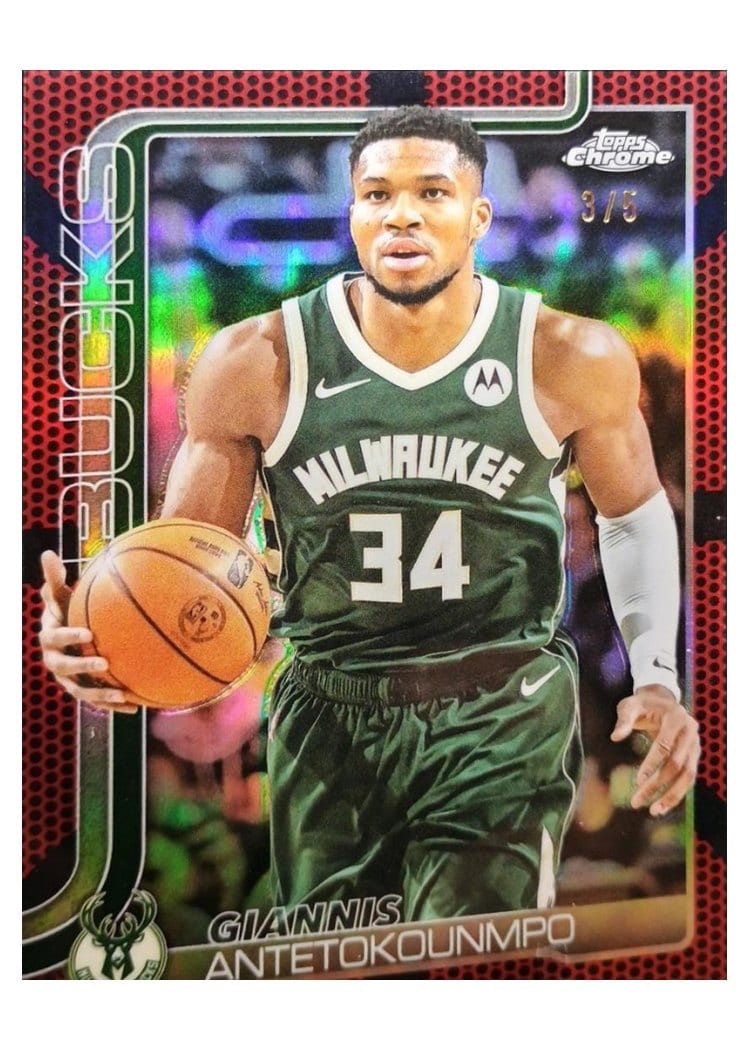 2025 Topps Chrome Giannis Antetokounmpo #137 card