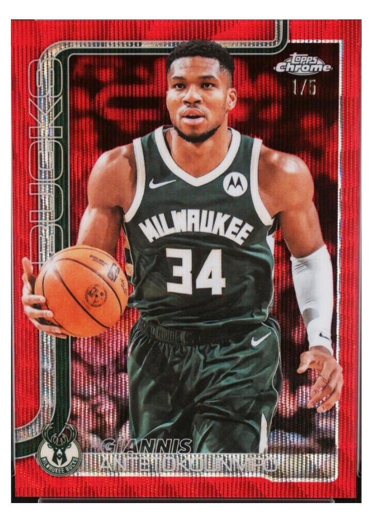 2025 Topps Chrome Giannis Antetokounmpo #137 card