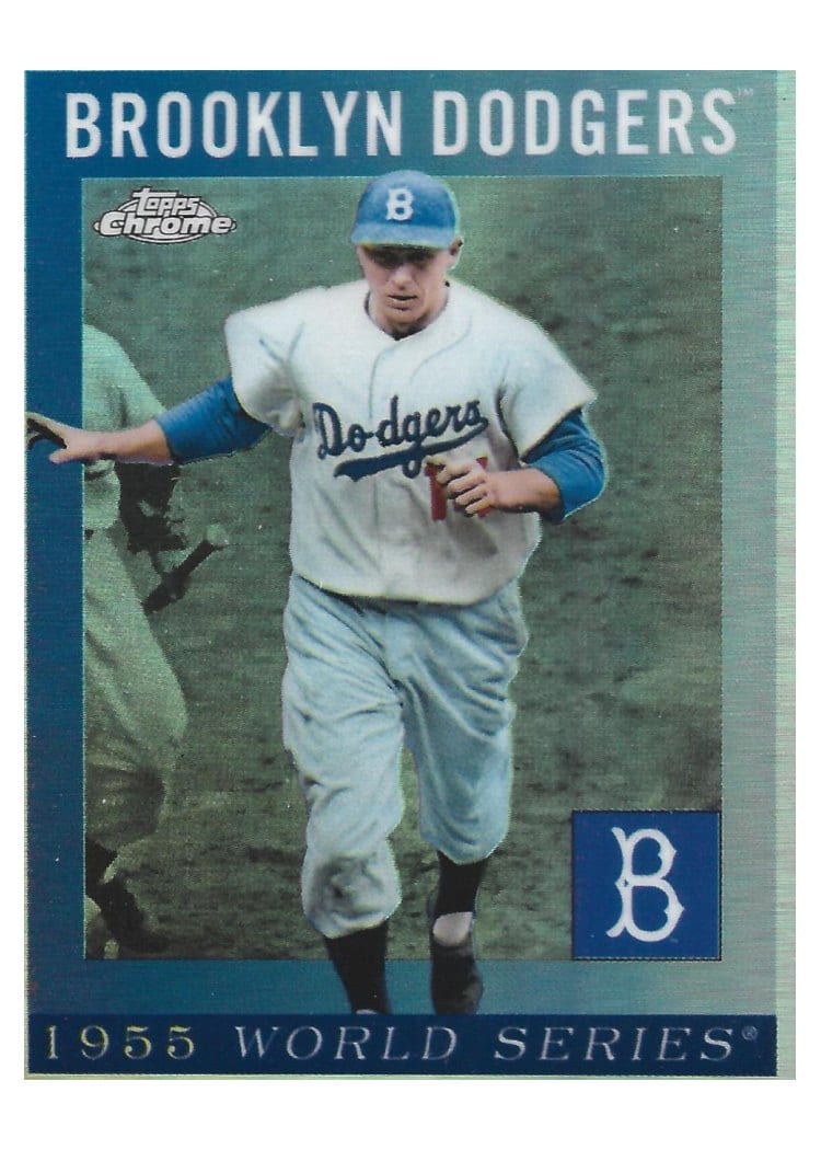2025 Topps Chrome Platinum 1955 World Series Gil Hodges #55WS-5 card