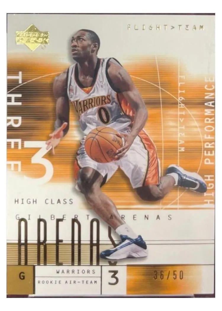 2001 Upper Deck Flight Team Gilbert Arenas Copper #119 card
