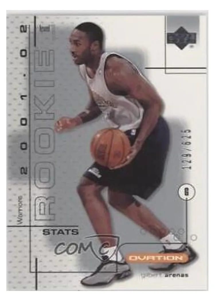 2001 Upper Deck Ovation Gilbert Arenas #94 card