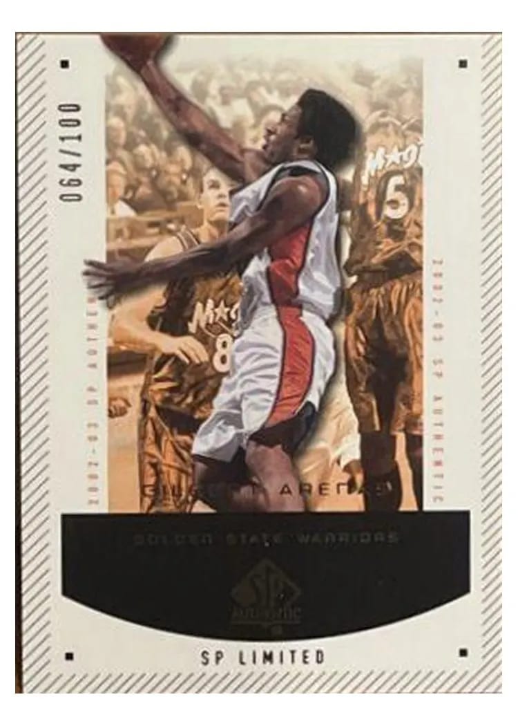 2002 SP Authentic Gilbert Arenas #27 card