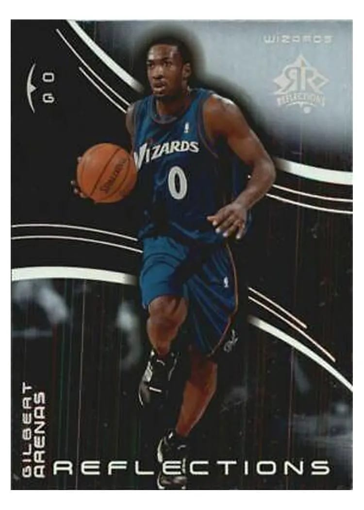 2003 Upper Deck Triple Dimensions Reflections Gilbert Arenas #89 card