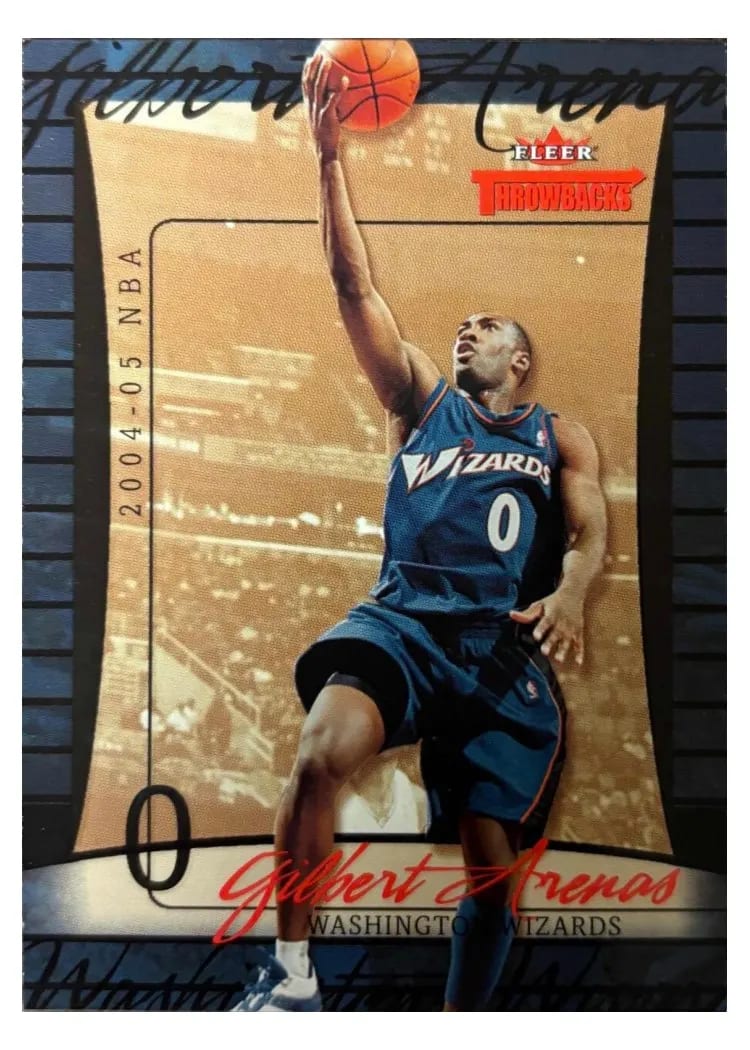 2004 Fleer Throwbacks Gilbert Arenas #37 card