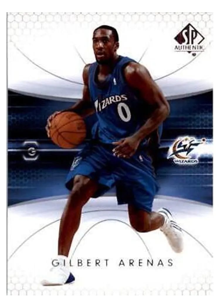 2004 SP Authentic Gilbert Arenas #89 card