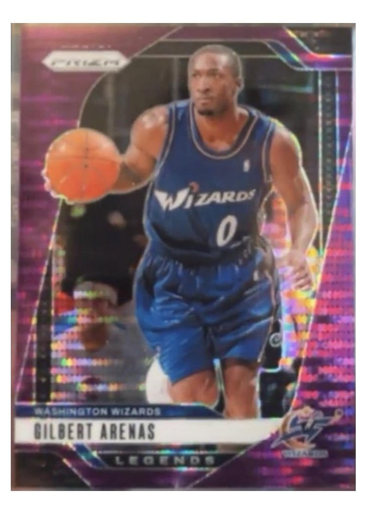 2024-25 Panini Prizm Base Set Gilbert Arenas #275 card
