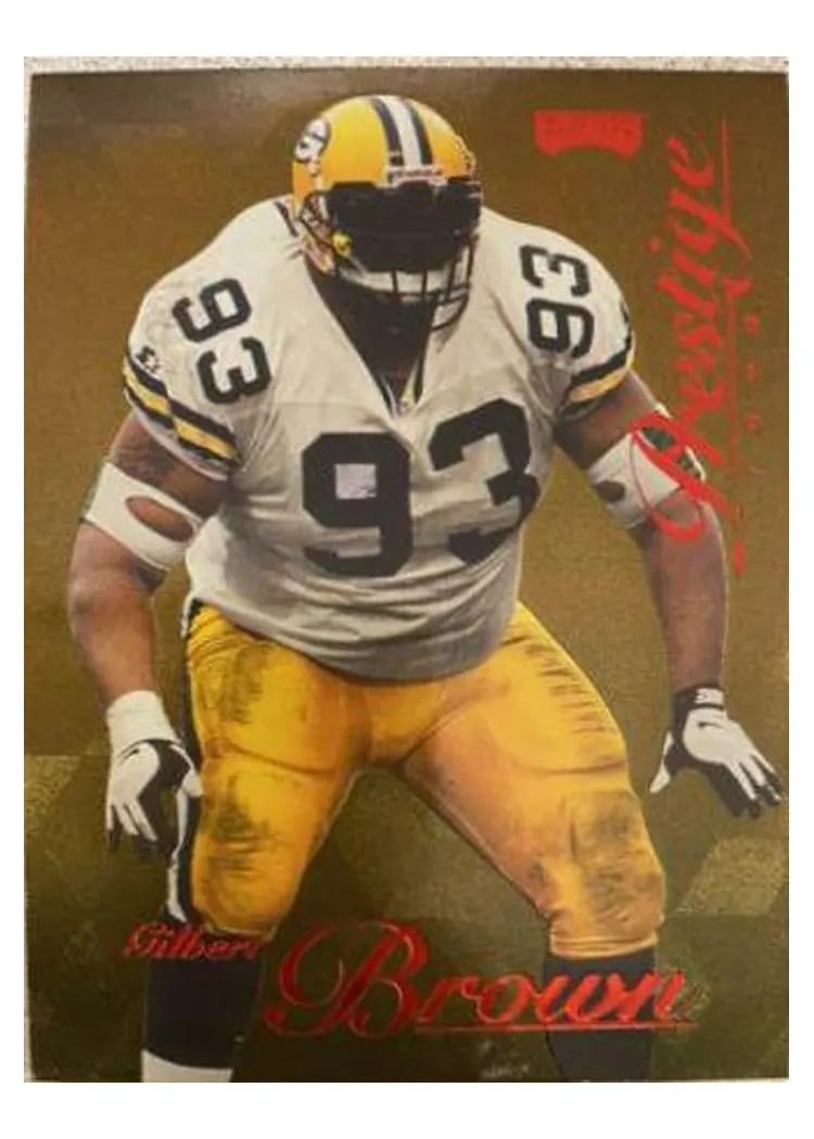 1998 Playoff Prestige Gilbert Brown Gold #15 card