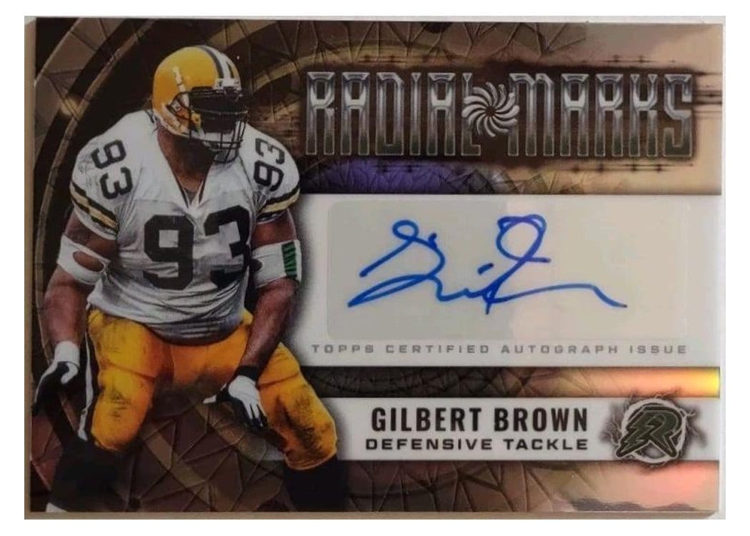 2024 Topps Resurgence Radial Marks Gilbert Brown #RM-GB card