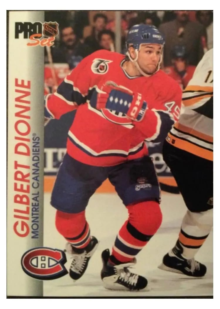 1992 Pro Set Gilbert Dionne #92 card