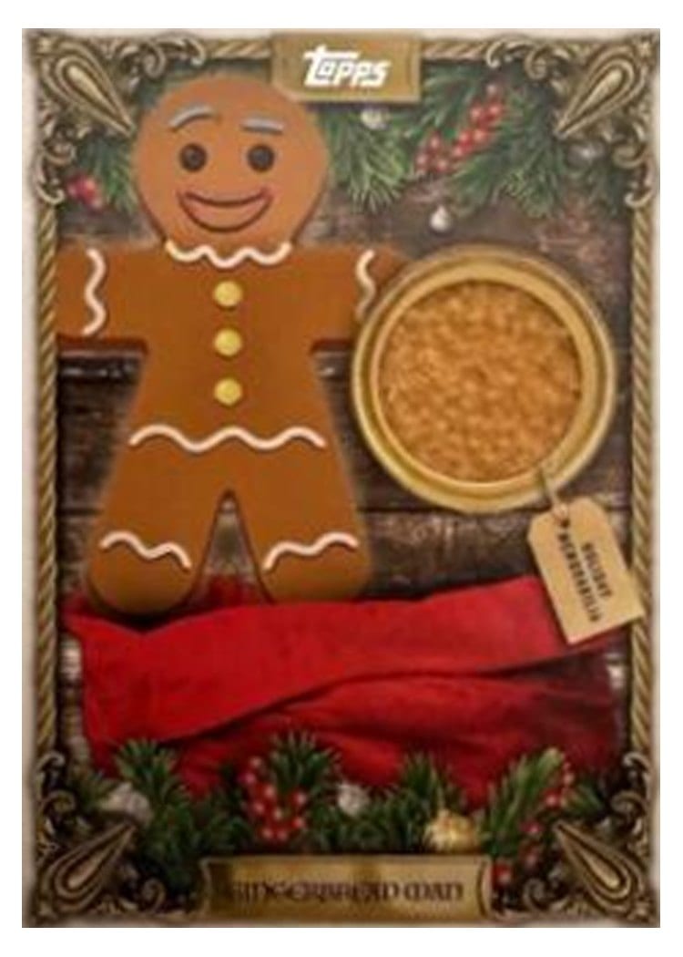 2024 Topps Holiday Holiday Faux Relics Gingerbread Man #HFRC-GBM card