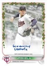 2022 Topps Holiday Autographs Gio Urshela #WHA-GU card