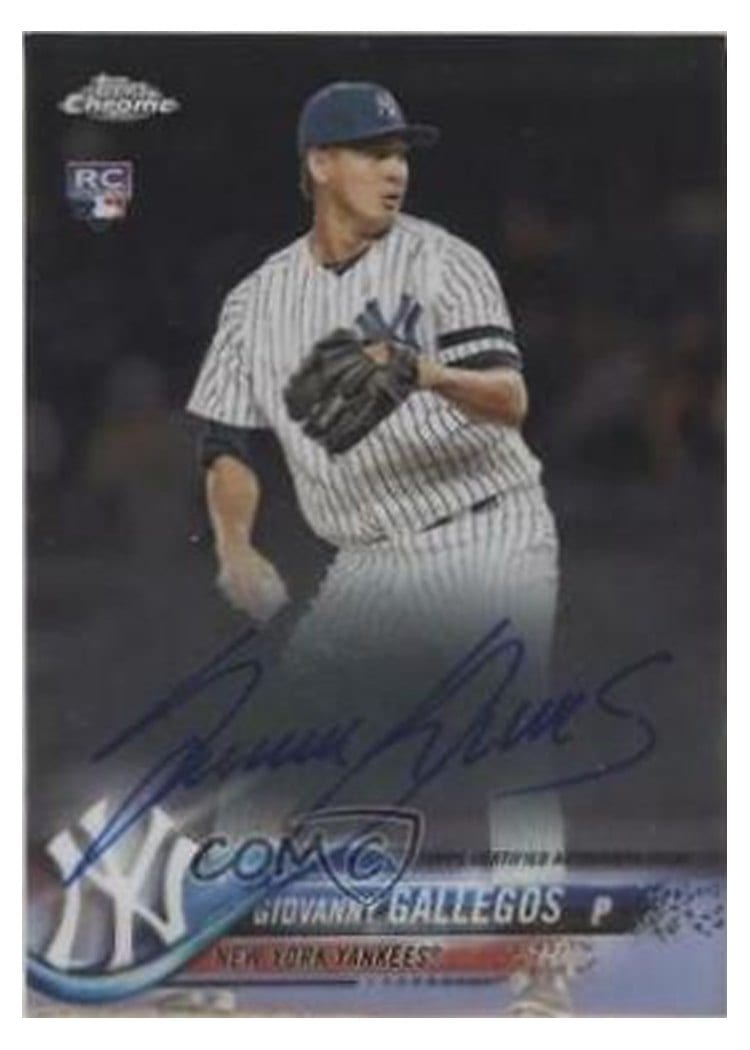 2018 Topps Chrome Rookie Autographs Giovanny Gallegos #RA-GG card