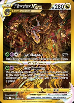2023 Crown Zenith Galarian Gallery Giratina VSTAR #GG69 card