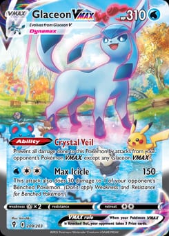 2021 Evolving Skies Glaceon VMAX #209 card