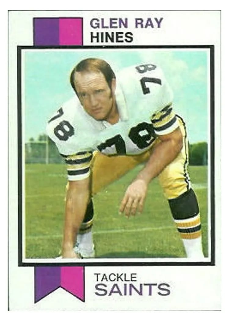 1973 Topps Glen Ray Hines #432 card
