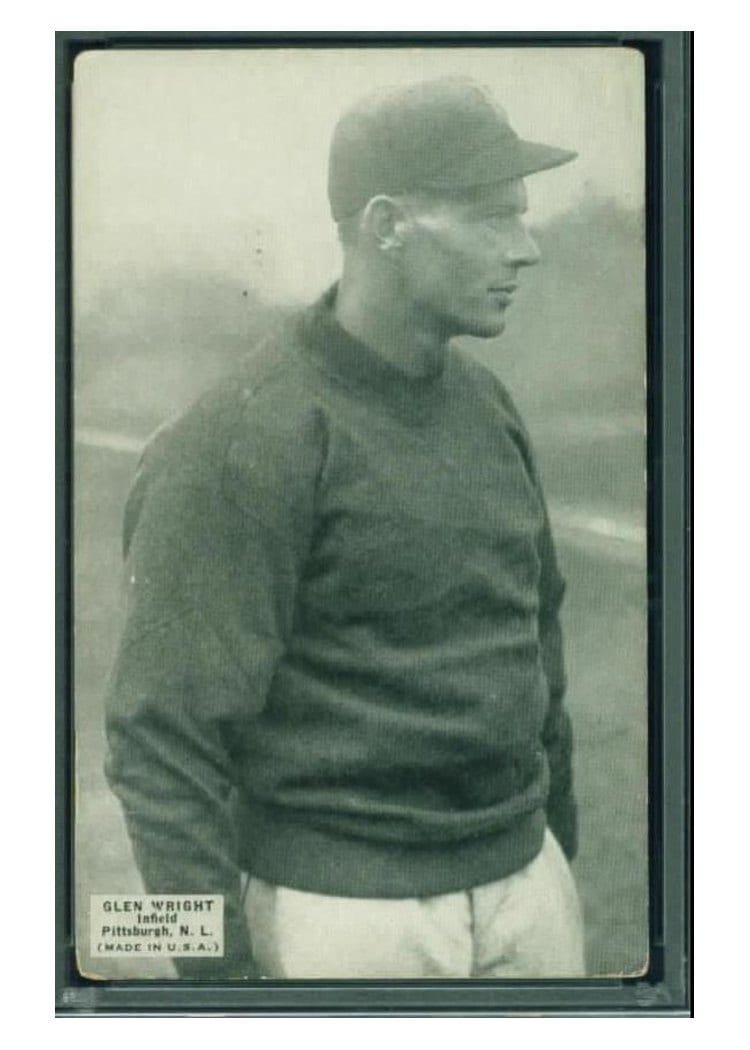 1925 Exhibits Glen Wright card